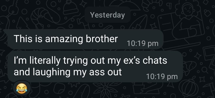 A real WhatsApp reaction to a faknows report